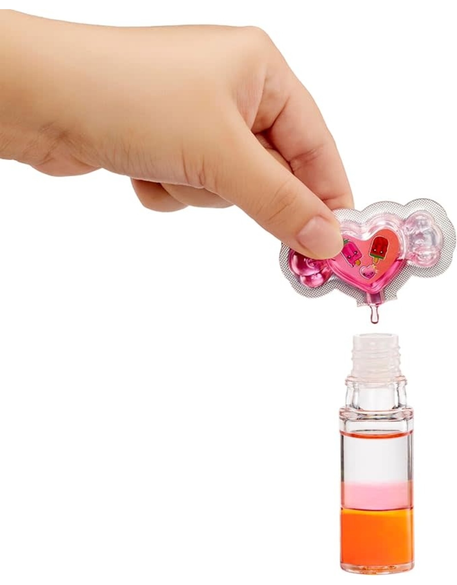 YUMMILAND Yummiland Lip Gloss Doll: Mystery Color Change - Poppy Melonberry Includes DIY Lip Gloss + Removable Keychain, Cosmetic Play, Collectible, Ages 4+