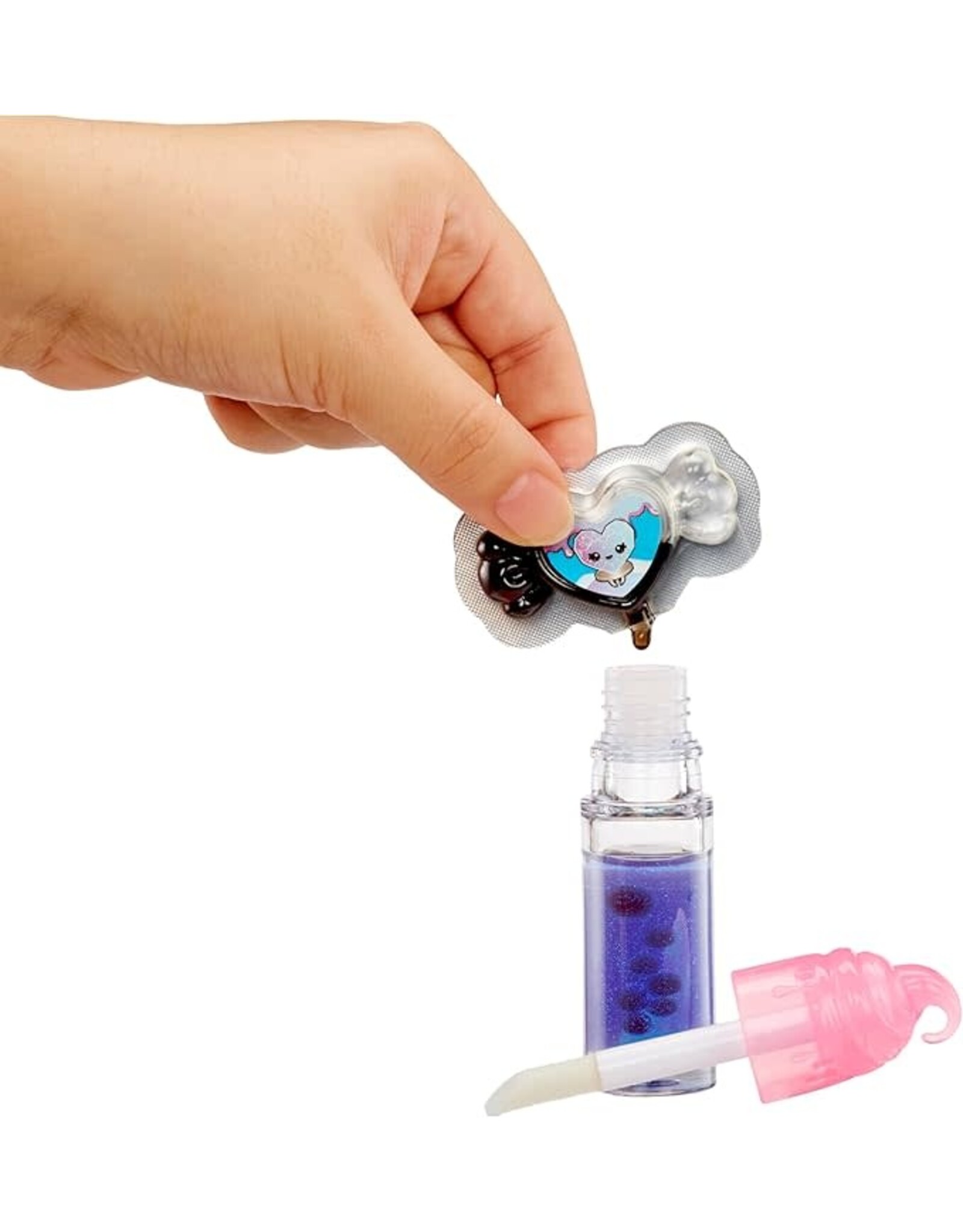 YUMMILAND Yummiland Lip Gloss Doll: Sour Sweeties - Nina Heartpop Includes DIY Lip Gloss + Removable Keychain, Cosmetic Play, Collectible, Ages 4+