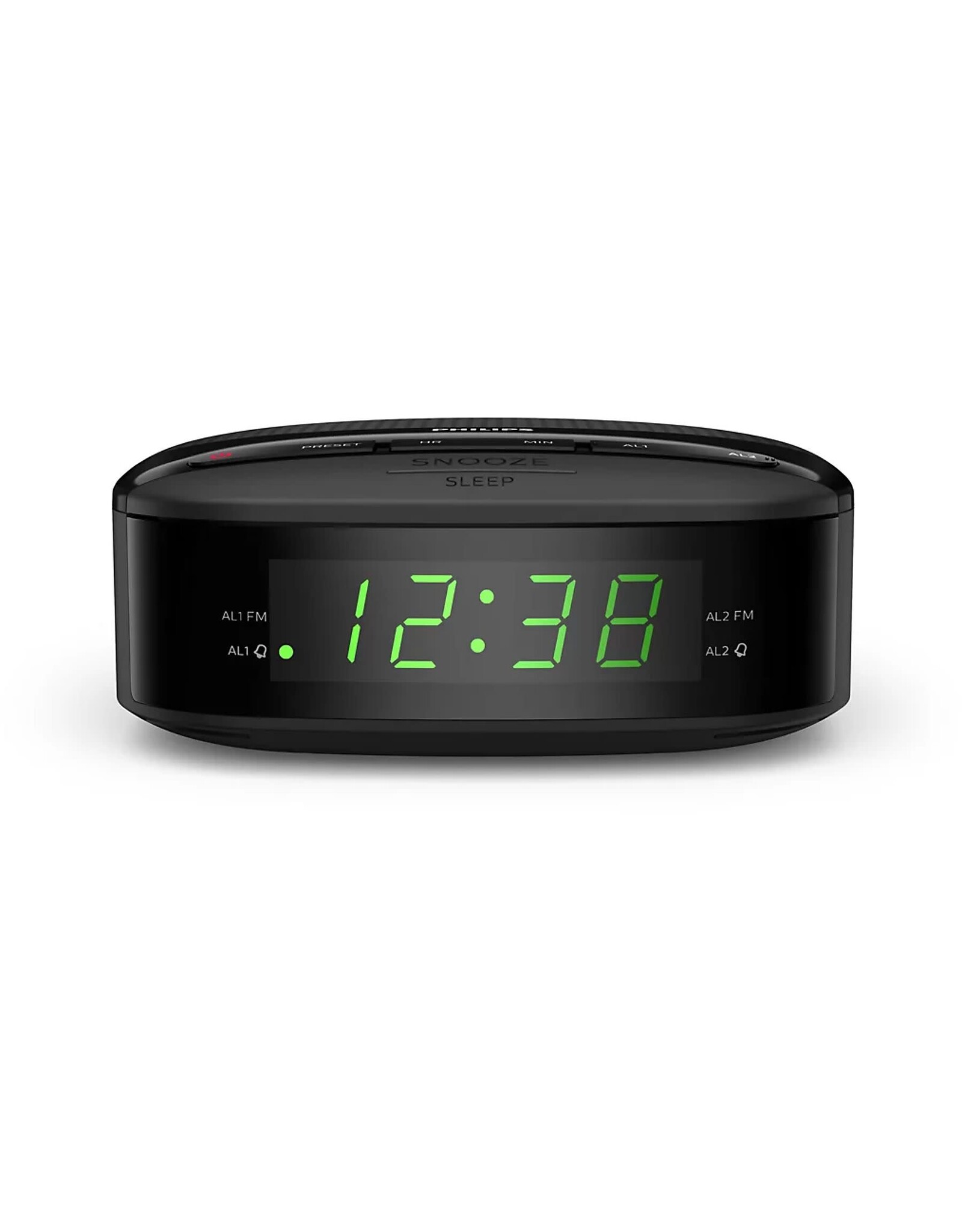 PHILIPS PHILIPS TAR3205 - Klokradio Digitaal - FM Radio (Dubbel Alarm - Sleeptimer - Compact Design - Digitale FM Radio - Batterij als Back-up - Zwart
