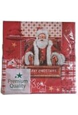 Decoris Servetten Santa on the move 33cm