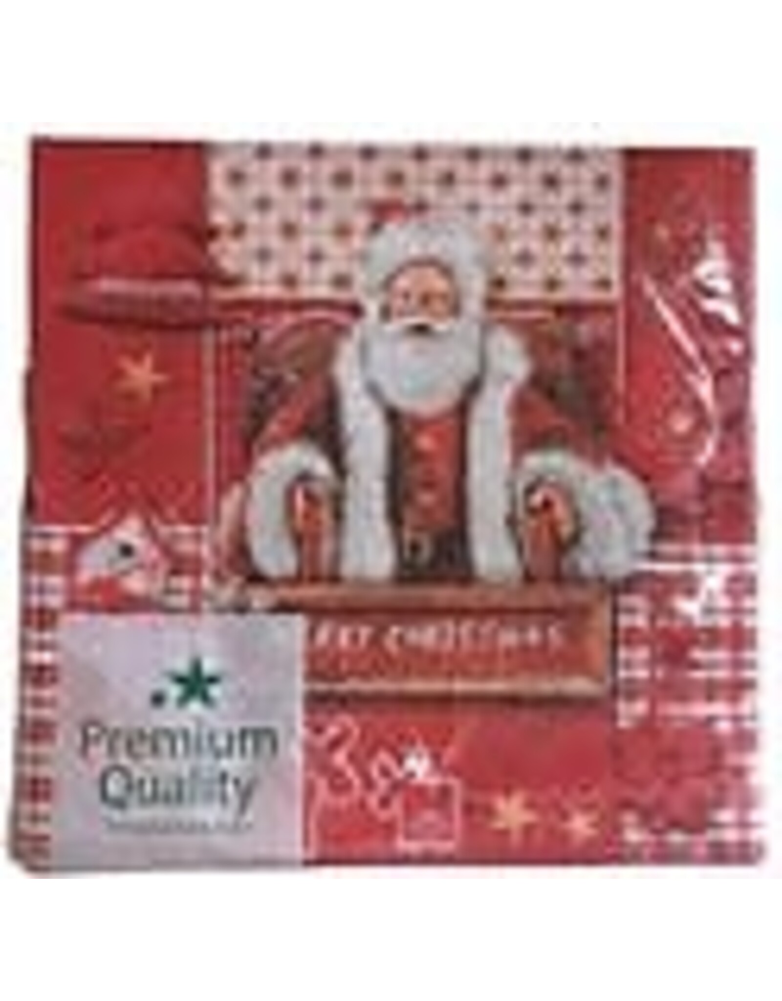 Decoris Servetten Santa on the move 33cm