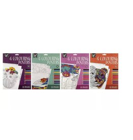 CREATIVE Craft ID 4 Kleurposters A4 + 10 potloden