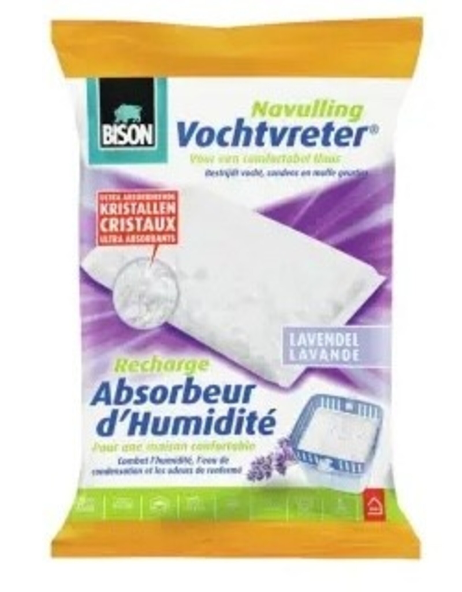 BISON Bison Vochtvreter Navulling Lavendel zak 450g