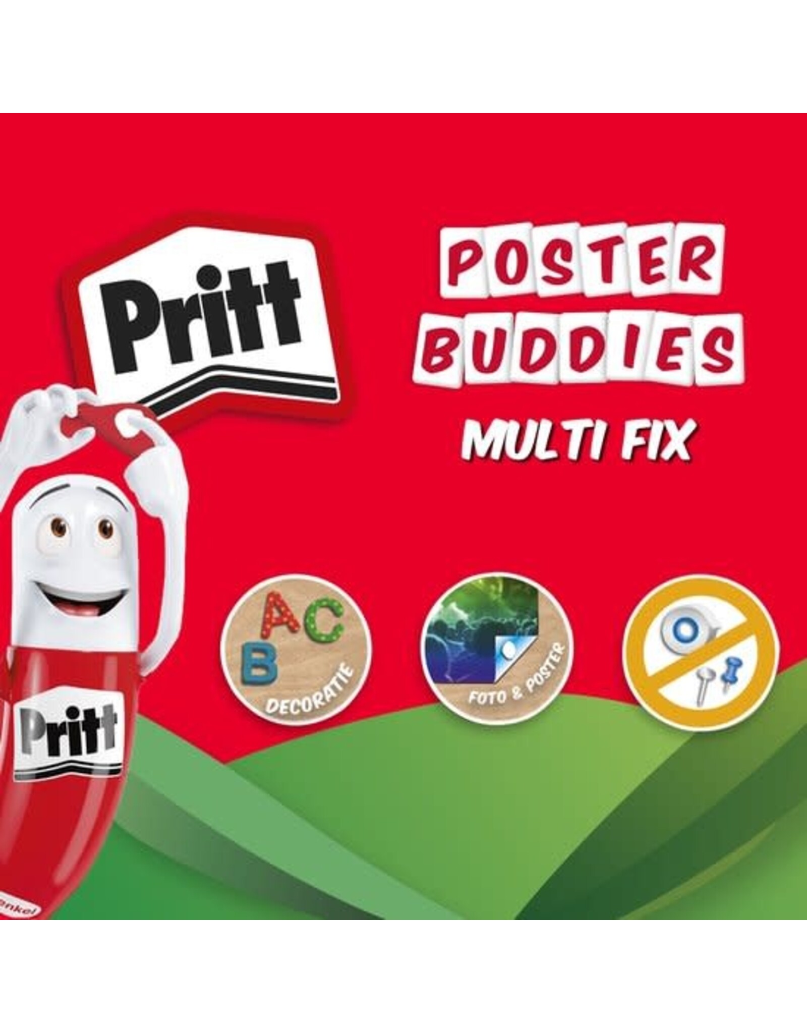 pritt Pritt Posterbuddies + 50% gratis 52,5 g Card | Posterbuddies plaklijm voor Posters & Kaarten | Universele plaklijm.