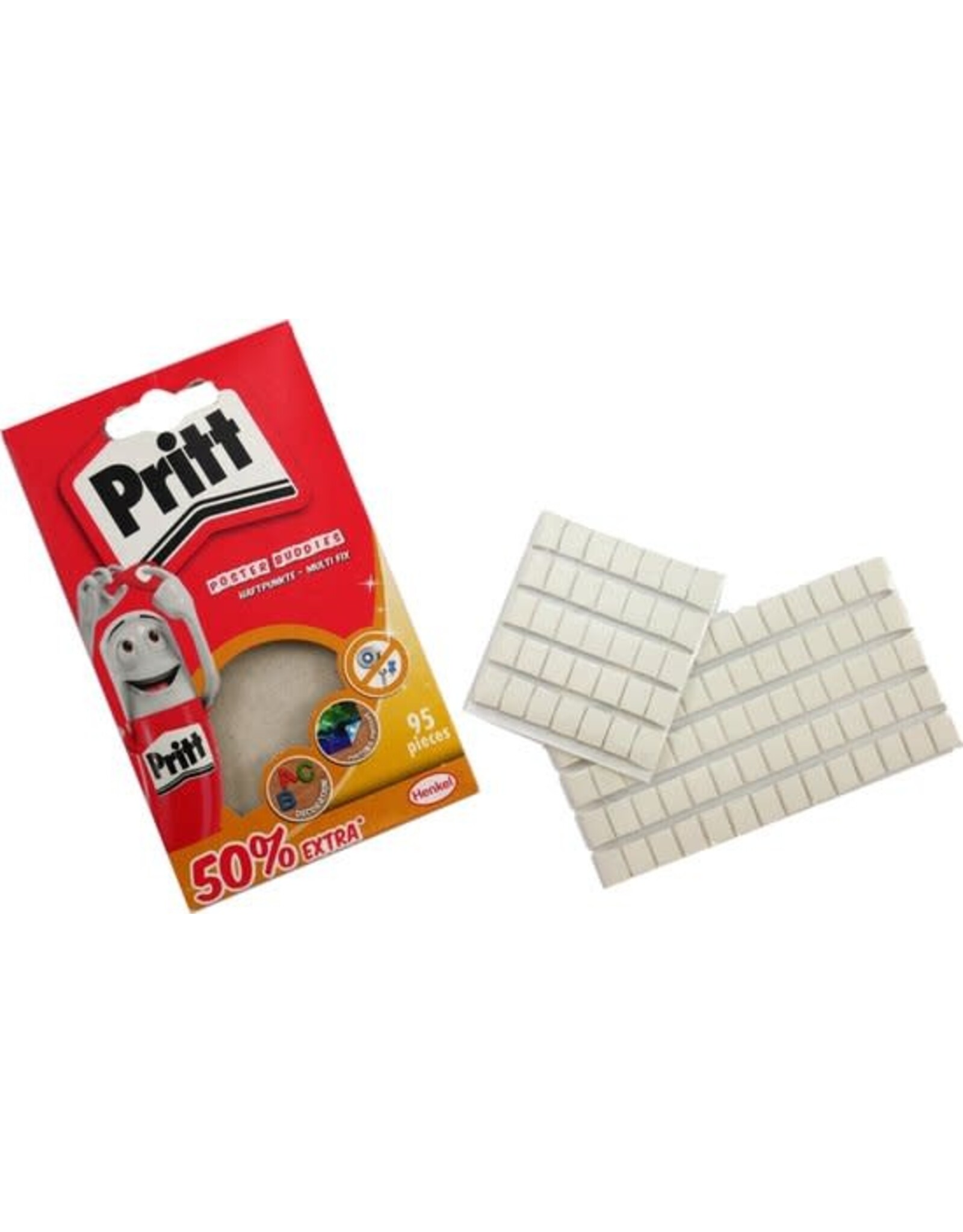 pritt Pritt Posterbuddies + 50% gratis 52,5 g Card | Posterbuddies plaklijm voor Posters & Kaarten | Universele plaklijm.