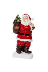 Decoris Micro LED Kerstman Beeldje - 30 cm