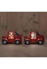 Decoris Auto met glitterwater 13x16cm