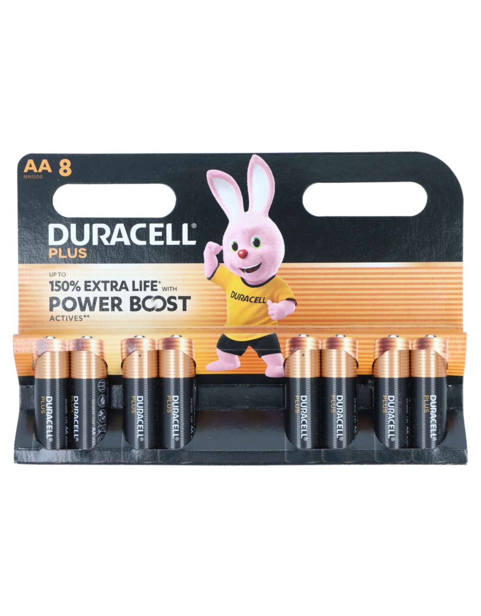 DURACELL Duracell Plus Power Boost MN1500 Mignon AA-batterij blister van 8