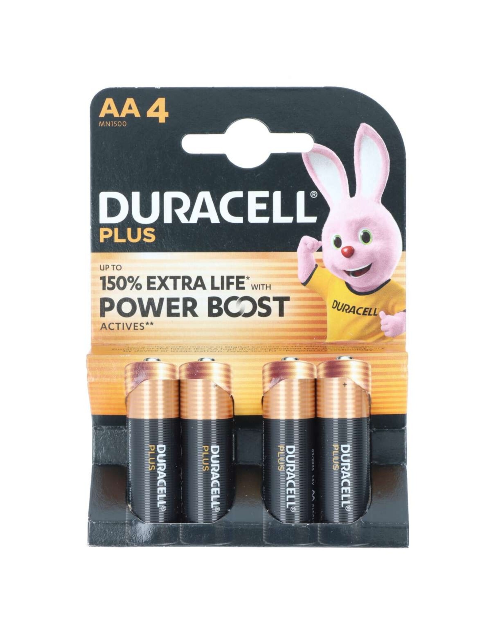 DURACELL Duracell Plus Power Boost MN1500 Mignon AA-batterij blister van 4