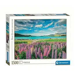 clemontoni Clementoni legpuzzel bloemen bij lake tekapo 1500 stukjes