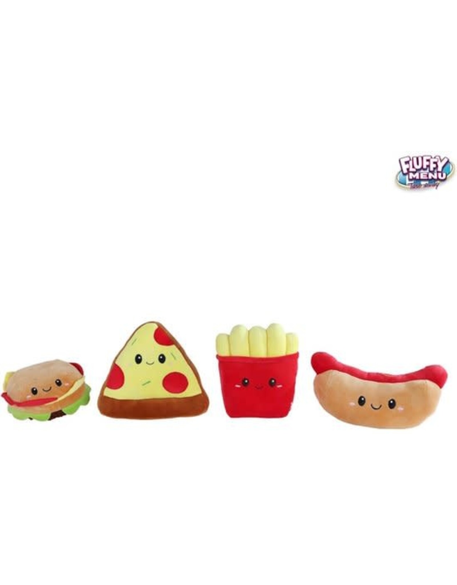 take me home Fluffy Menu fast food pluche 4ass 16/11cm