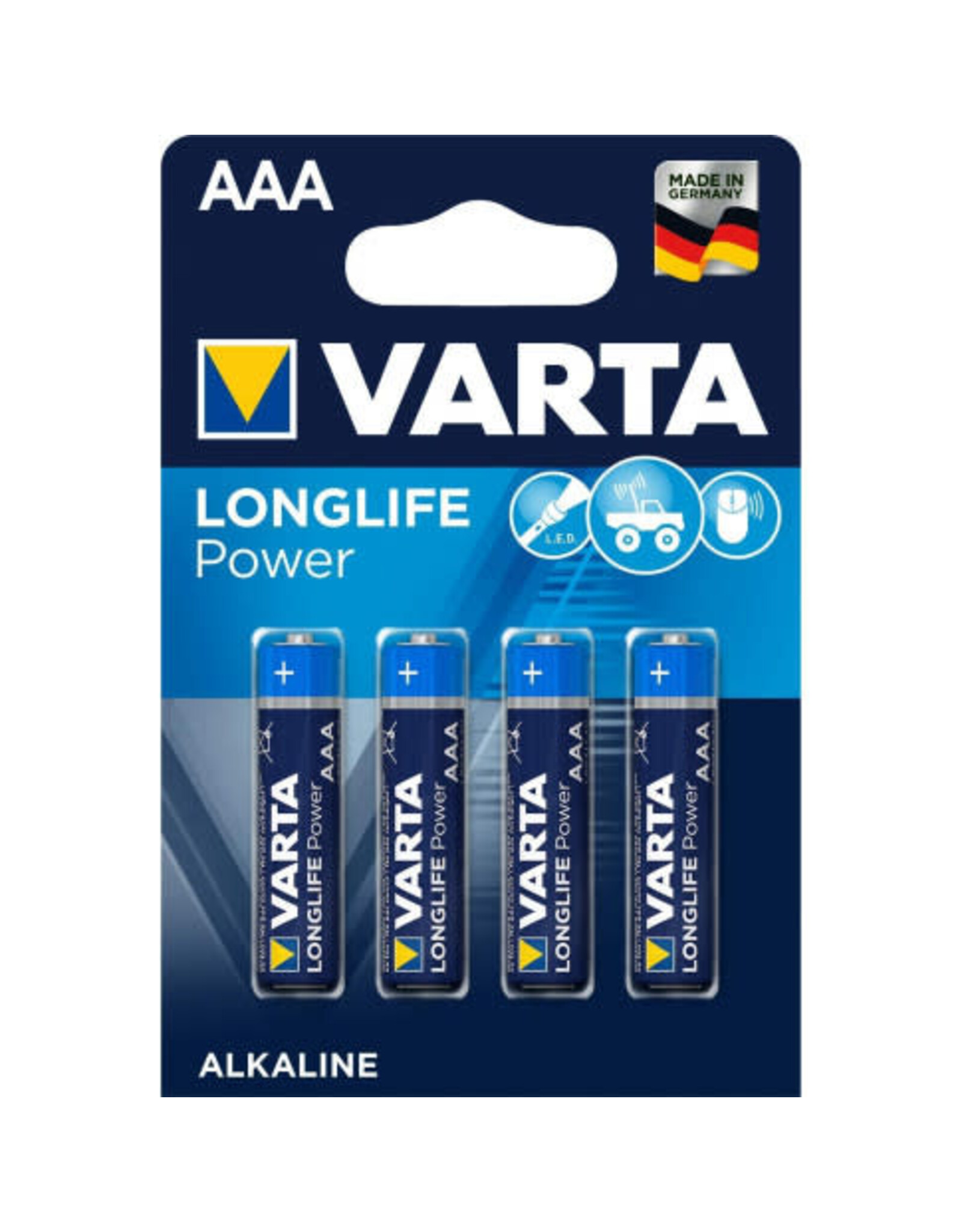 VARTA VARTA AAA LONG LIFE POWER ALKALINE 4X