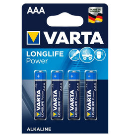 VARTA VARTA AAA LONG LIFE POWER ALKALINE 4X