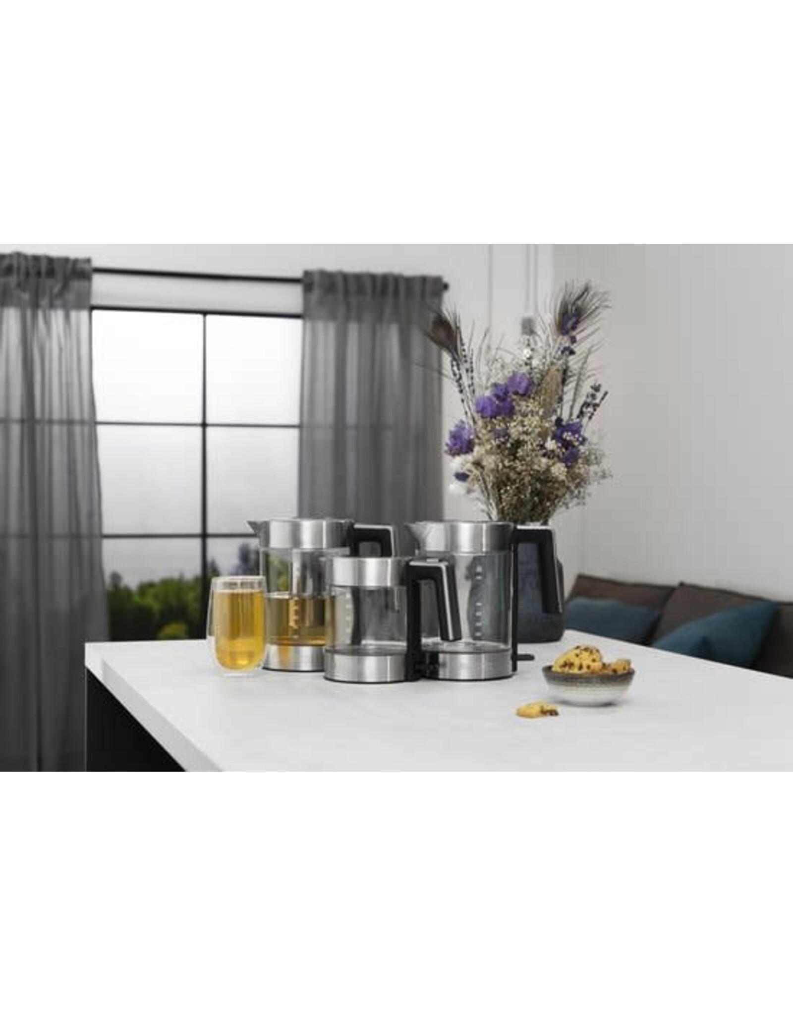 PRINCESS Princess Waterkoker Brighton 236040 - 1 liter – 360 draaibaar - 2200W - Glas