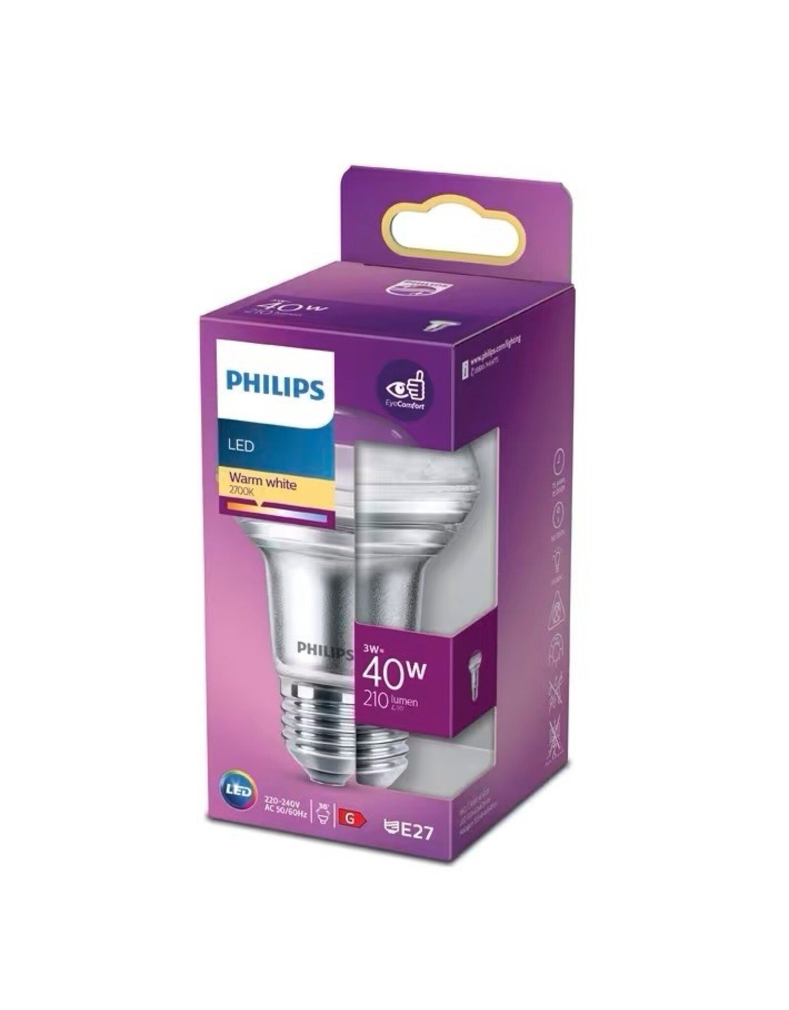 PHILIPS Philips LED reflector E27 40W R63