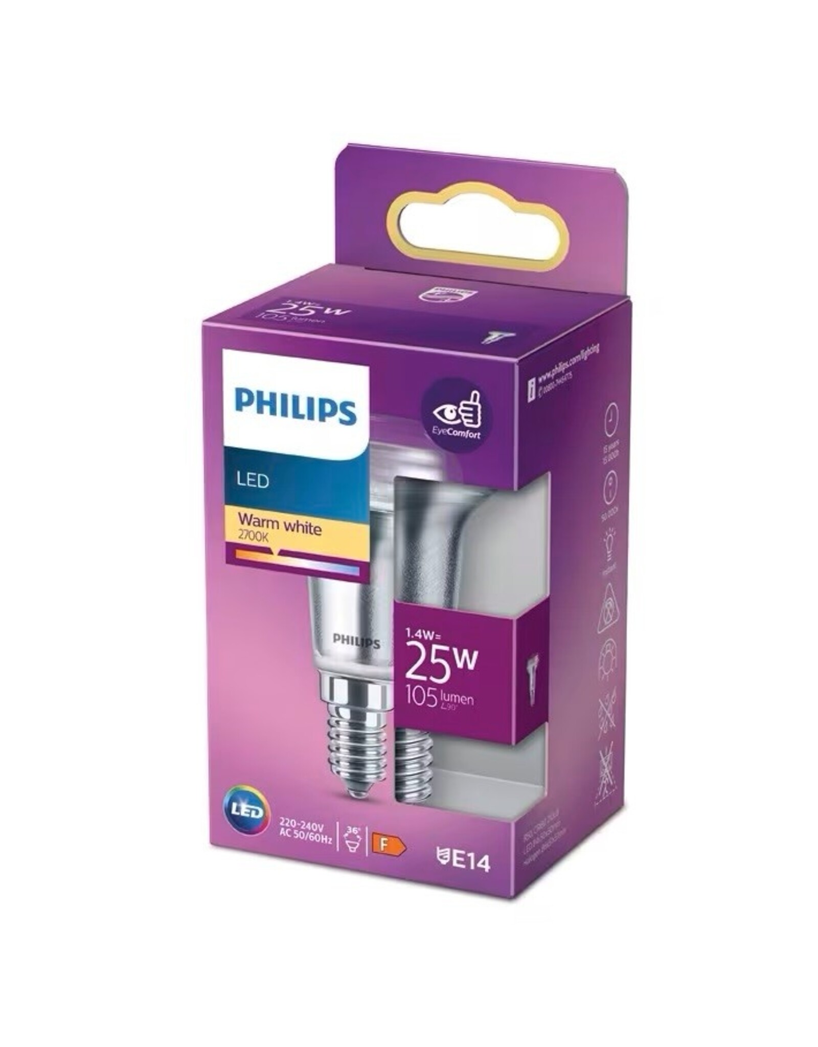 PHILIPS Philips LED reflector E14 25W niet dimbaar