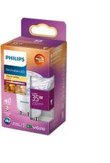 PHILIPS Philips LED lamp GU10 Reflector Spot Lichtbron - Warm wit - 2,6W = 35W - Ø 5 cm - Dimbaar - 1 stuk