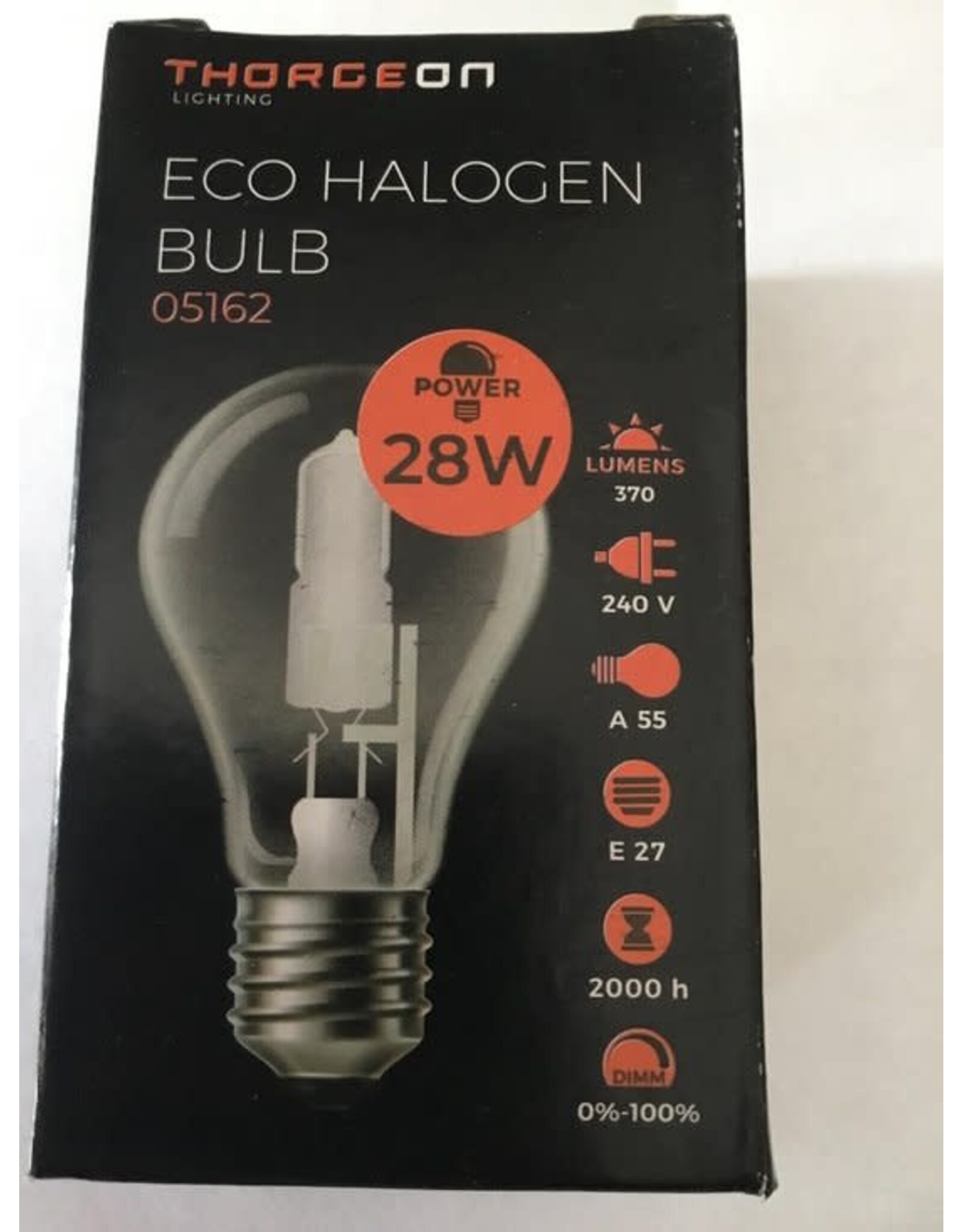 thorgeon lightning Thorgeon E27 Halogeen Lamp | 28W 2700K 370LM 240V | Dimbaar