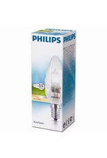PHILIPS Philips EcoClassic halogeenlamp gedraaide kaars helder E14 42W
