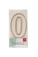 FOLAT Kaars Simply Chique Gold Cijfer 0