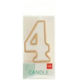 FOLAT Kaars Simply Chique Gold Cijfer 4