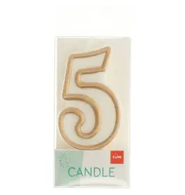 FOLAT Kaars Simply Chique Gold Cijfer 5