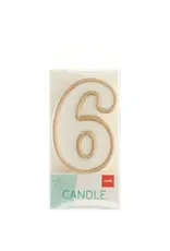 FOLAT Kaars Simply Chique Gold Cijfer 6
