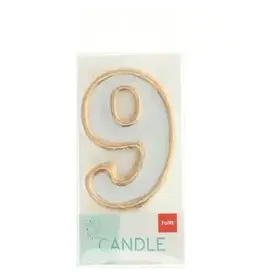 FOLAT Kaars Simply Chique Gold Cijfer 9