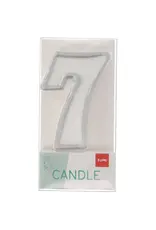 FOLAT Kaars Simply Chique Silver Cijfer 7