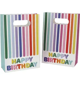 Gekleurde Uitdeelzakjes 22cm 6st