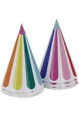 FOLAT Gekleurde Feesthoedjes 16cm 6st