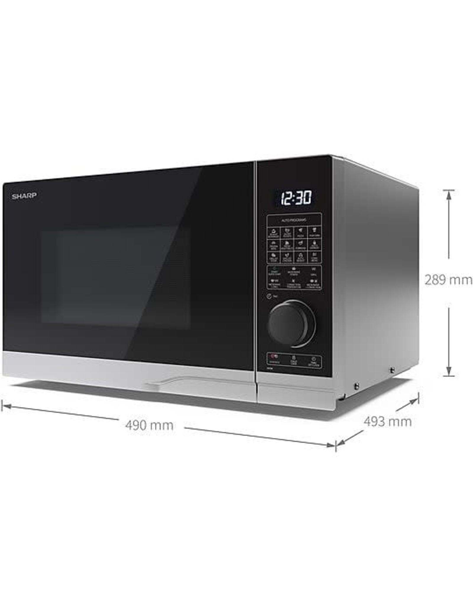 SHARP Sharp YC-PC254AE-S | combimagnetron met grill en heteluchtoven | 900W | 25 liter
