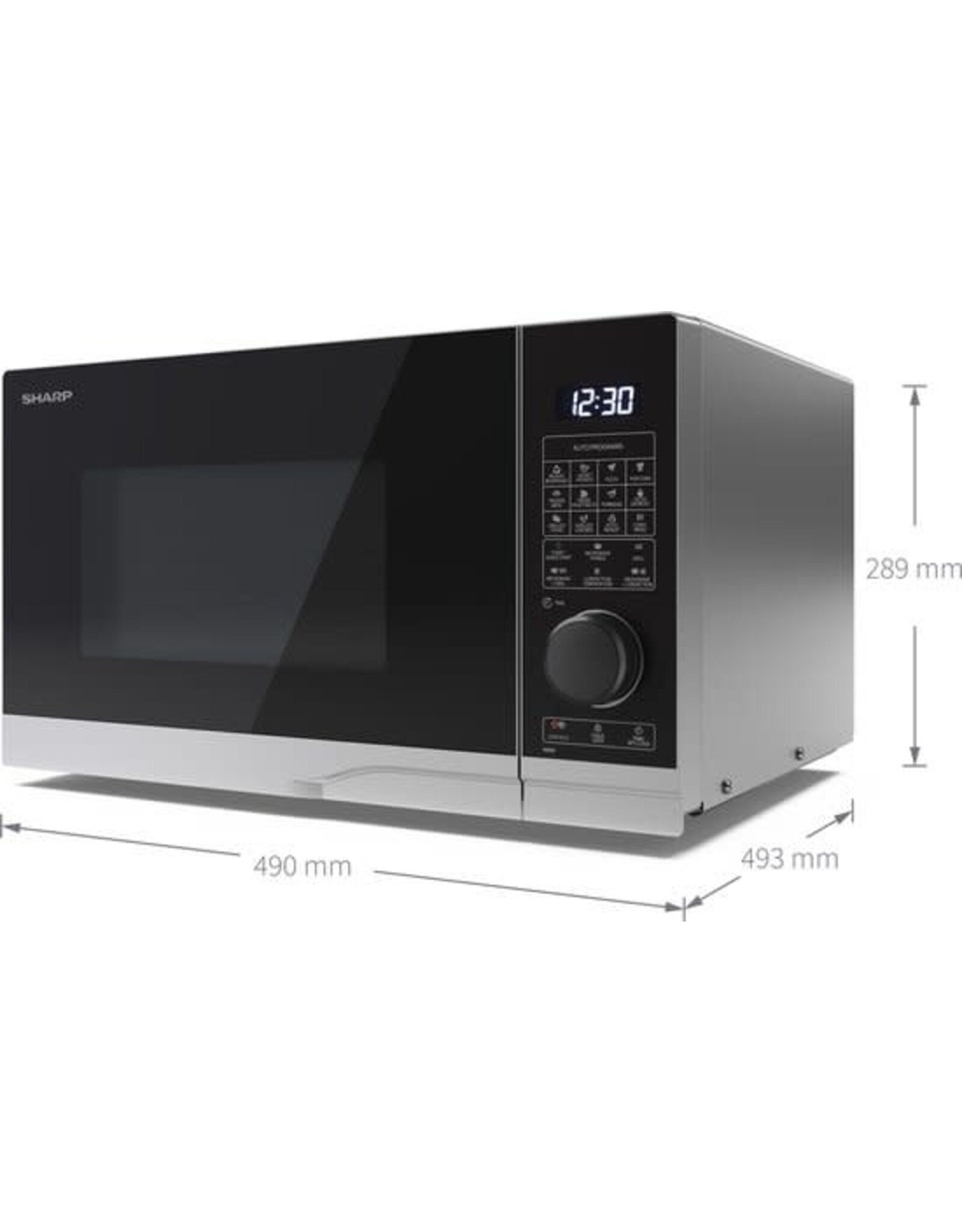 SHARP Sharp YC-PC254AE-S | combimagnetron met grill en heteluchtoven | 900W | 25 liter