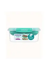 SISTEMA Sistema Rectangle Stax To Go - 1L - Minty Teal