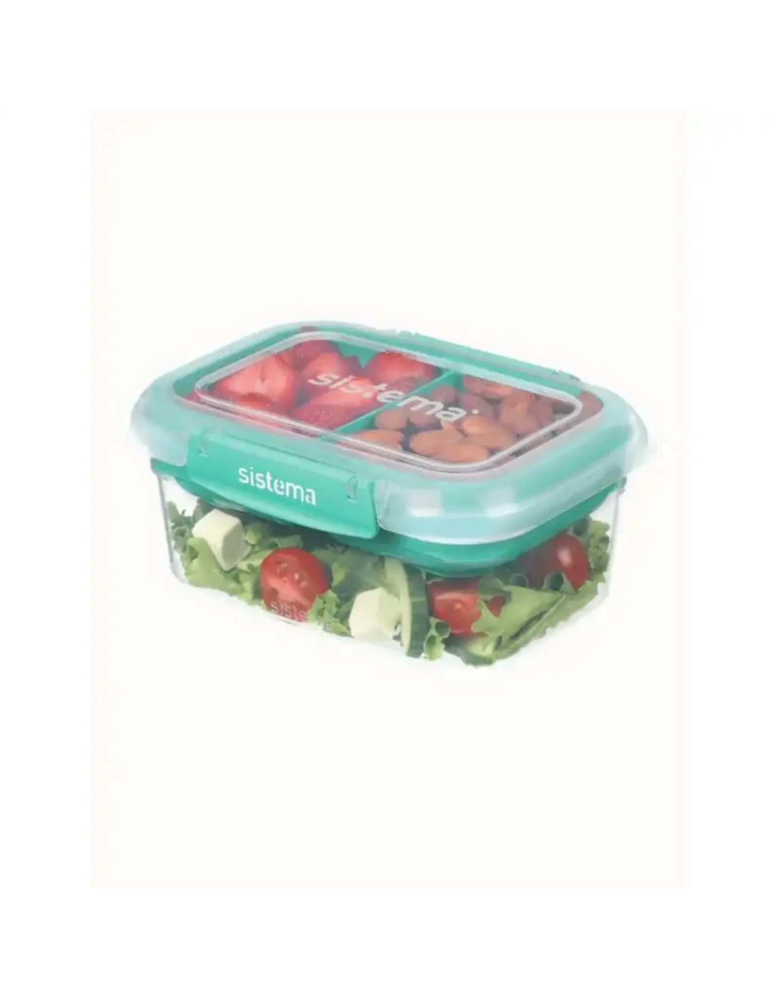 SISTEMA Sistema Rectangle Stax To Go - 1L - Minty Teal