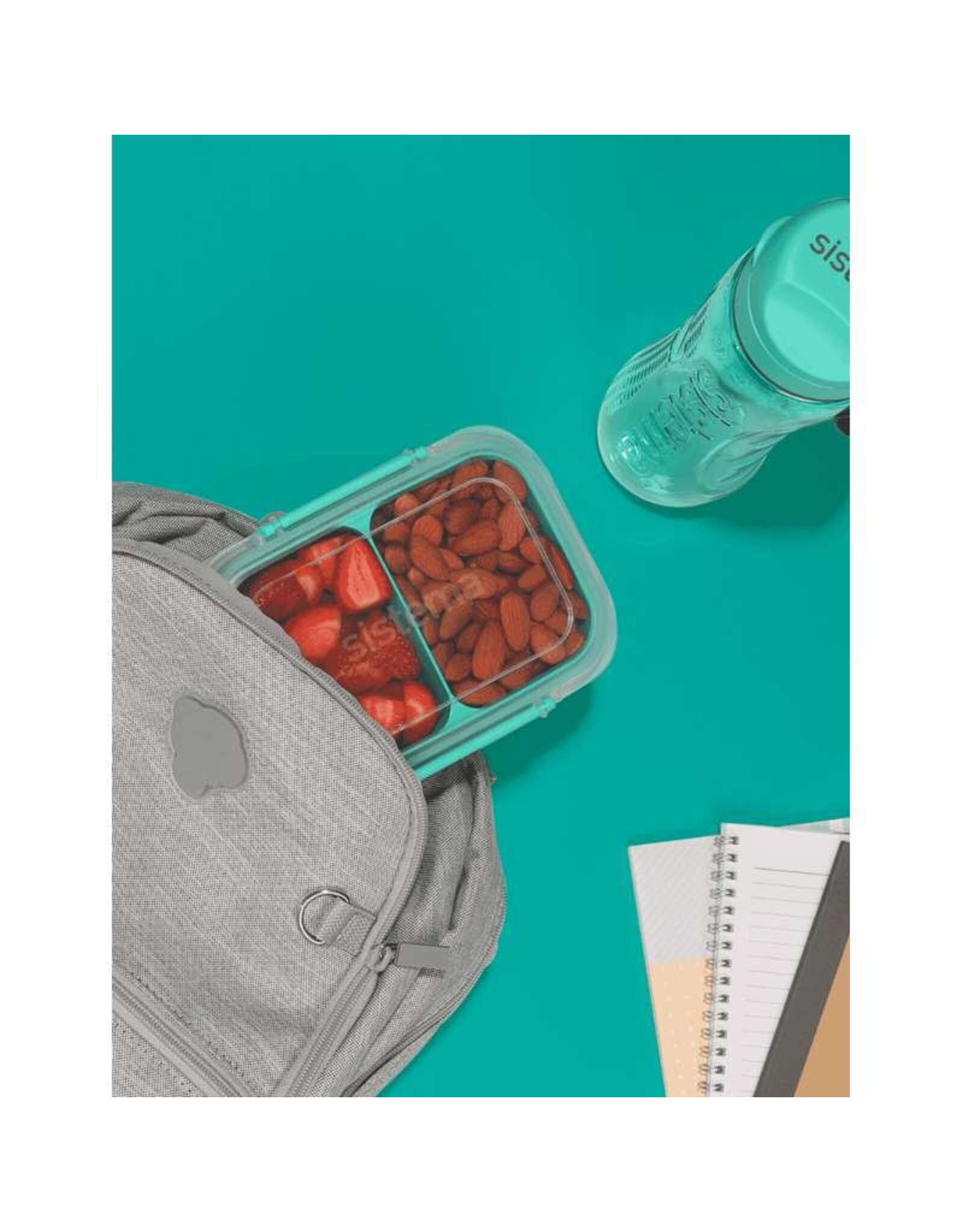 SISTEMA Sistema Rectangle Stax To Go - 1L - Minty Teal