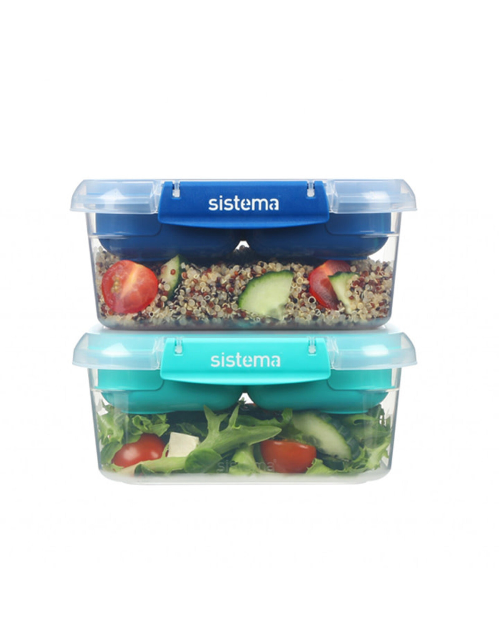 SISTEMA Sistema TO GO – Rechthoekige Stax – 1.000 ml Donkerblauw