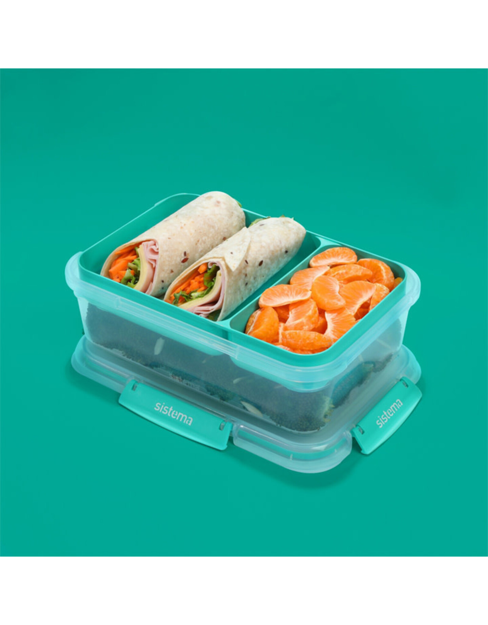 SISTEMA Sistema TO GO – Rechthoekige Stax – 2.2 L Minty Teal
