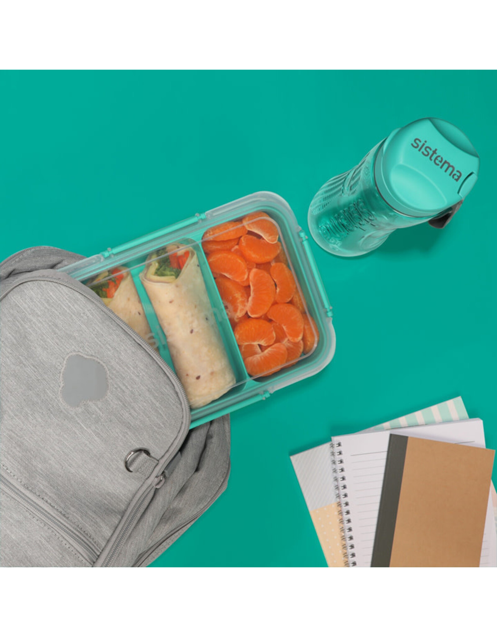 SISTEMA Sistema TO GO – Rechthoekige Stax – 2.2 L Minty Teal
