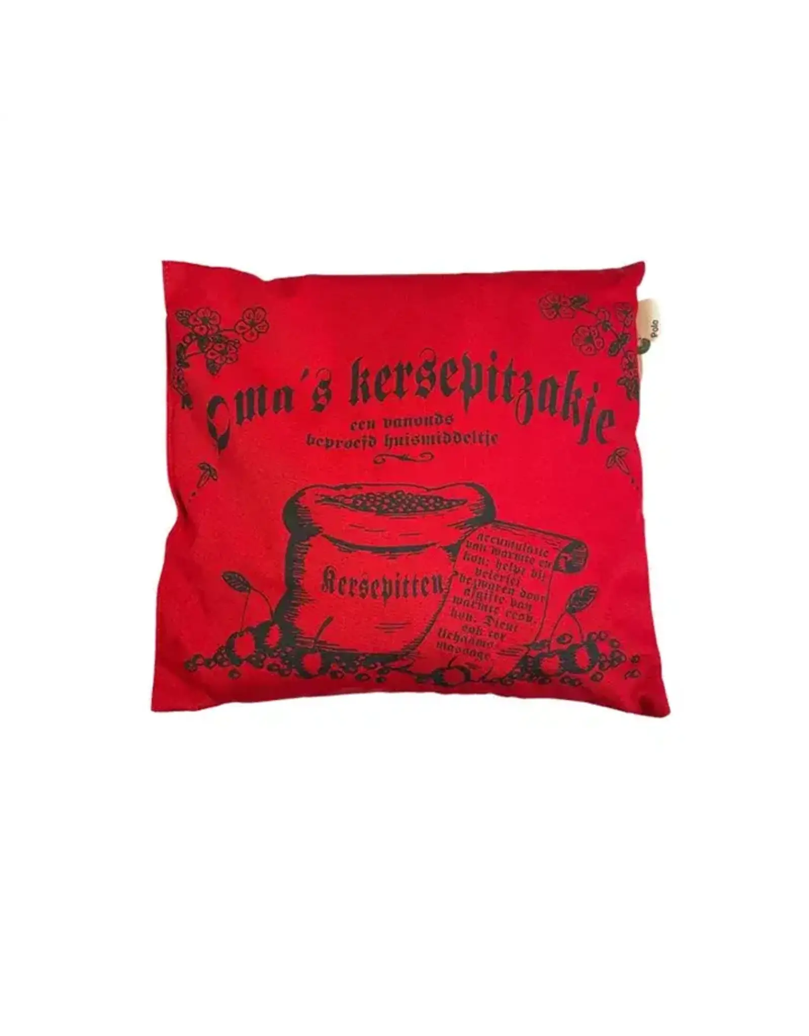 OMA’S KERSENPITKUSSEN 24X24CM ROOD