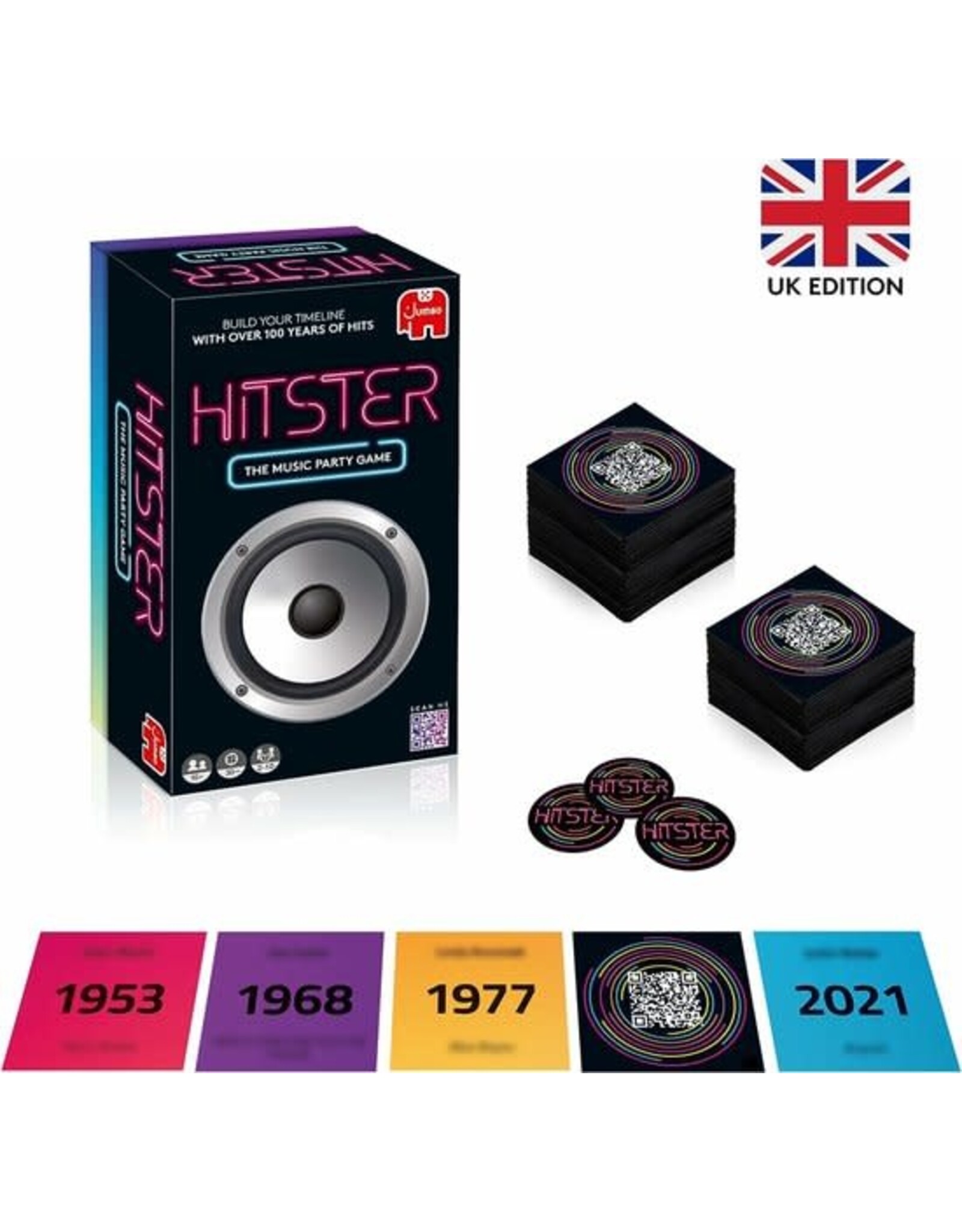 JUMBO Jumbo Hitster Original  Engelstalig Partyspel
