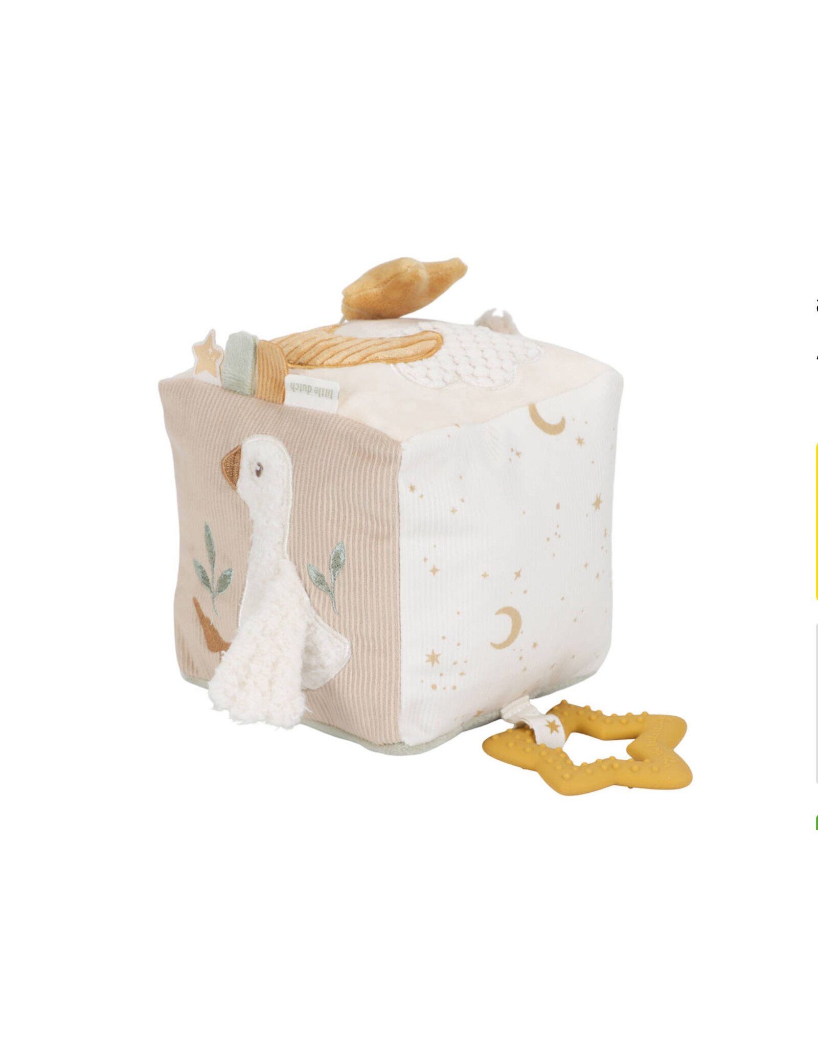 LITTLE DUTCH Little Dutch Newborn Naturals Zachte Activiteitenkubus