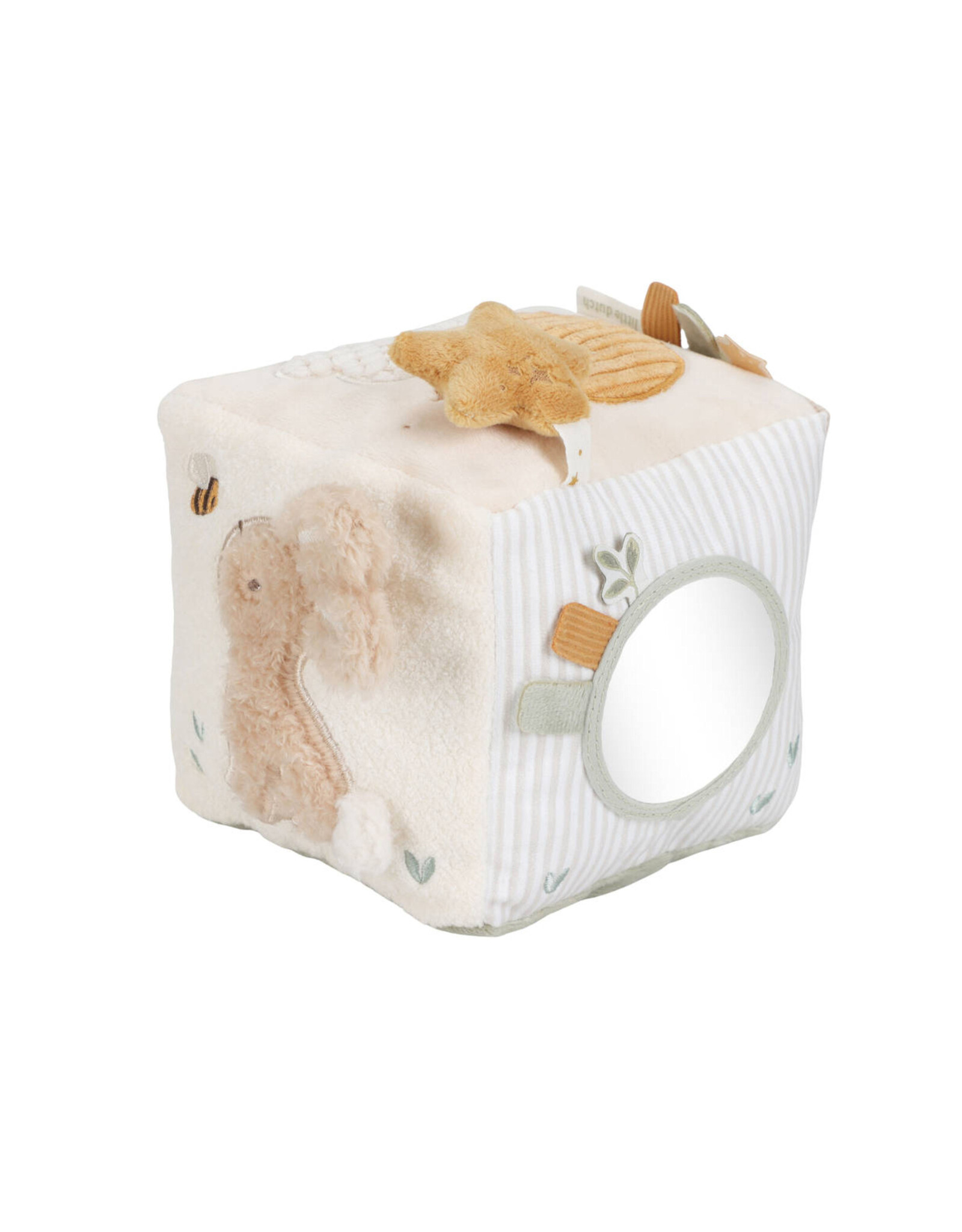 LITTLE DUTCH Little Dutch Newborn Naturals Zachte Activiteitenkubus