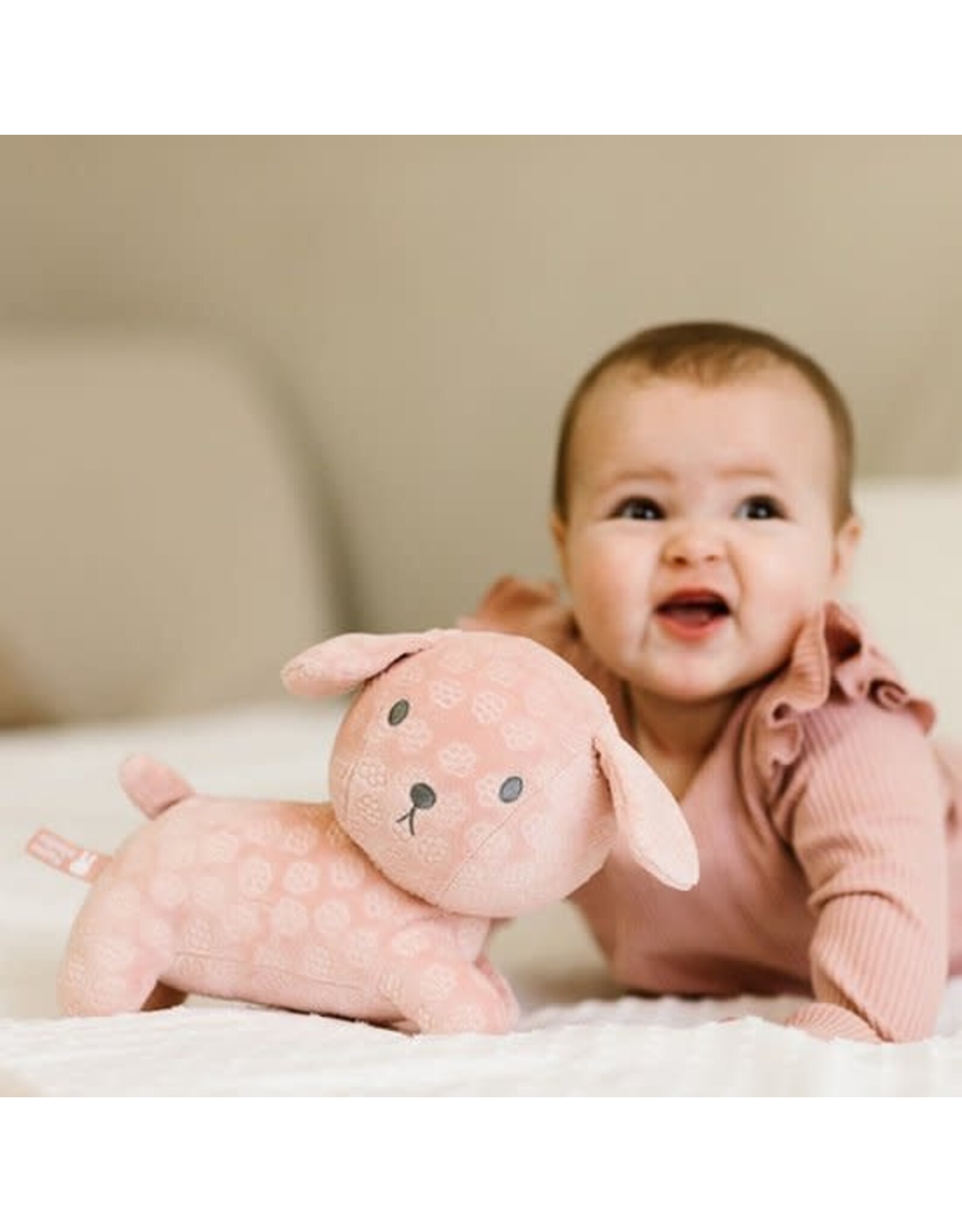 NIJNTJE Nijntje Knuffel Snuffie Pink Flower 25cm