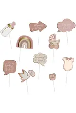 FOLAT Geboorte Photobooth Props 10st