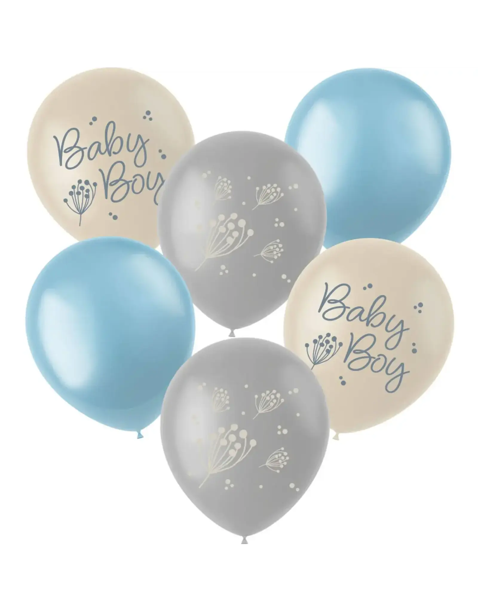 FOLAT Geboorte Ballonnen Babyboy 33cm 6st