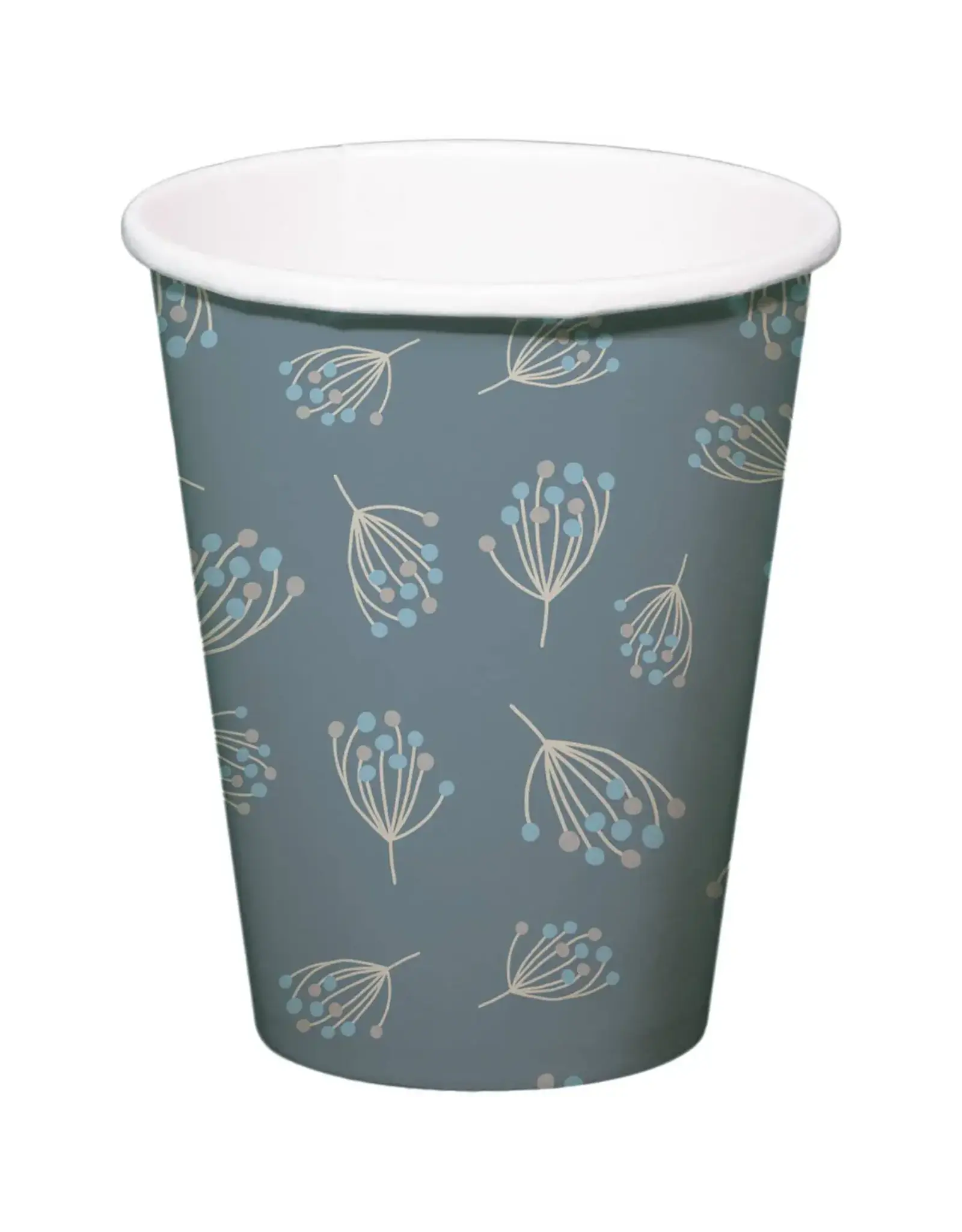 FOLAT Bloemen Bekers Blauw 250ml 8st