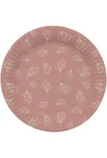 FOLAT Bloemen Borden Roze 23cm 8st