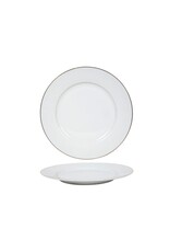 HTL Bord wit/goud rand Ø27cm