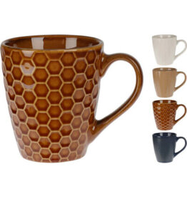 HTL Afdrukken BEKER AARDEWERK 200ML 4 ASSORTI